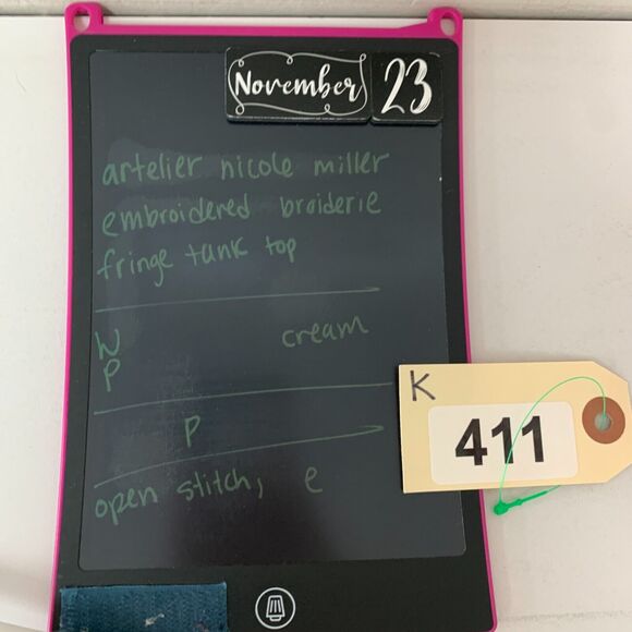 Artelier Nicole Miller Tank Top Women P Petite Embroidered Fringe Lace Up Tassel - Picture 13 of 14